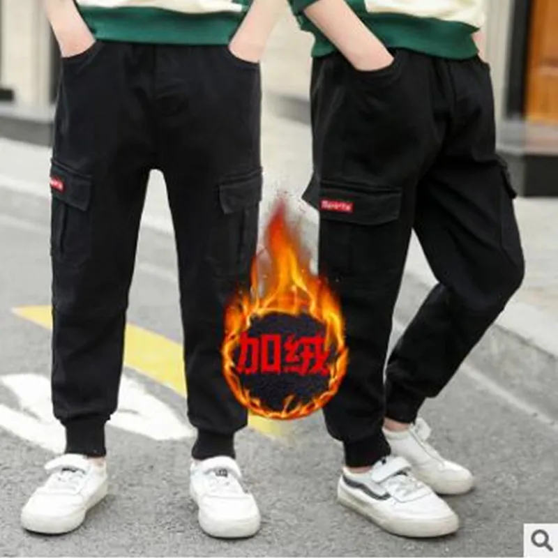 Kid Pants For Boys Cargo Pant Letters clothes Kids Pants Casual Kids Clothes Winter Teenage Boys Clothing Children's Trousers