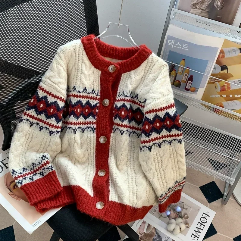 Высококачественный универсальный свитер в стиле ретро для женщин на осень и зиму