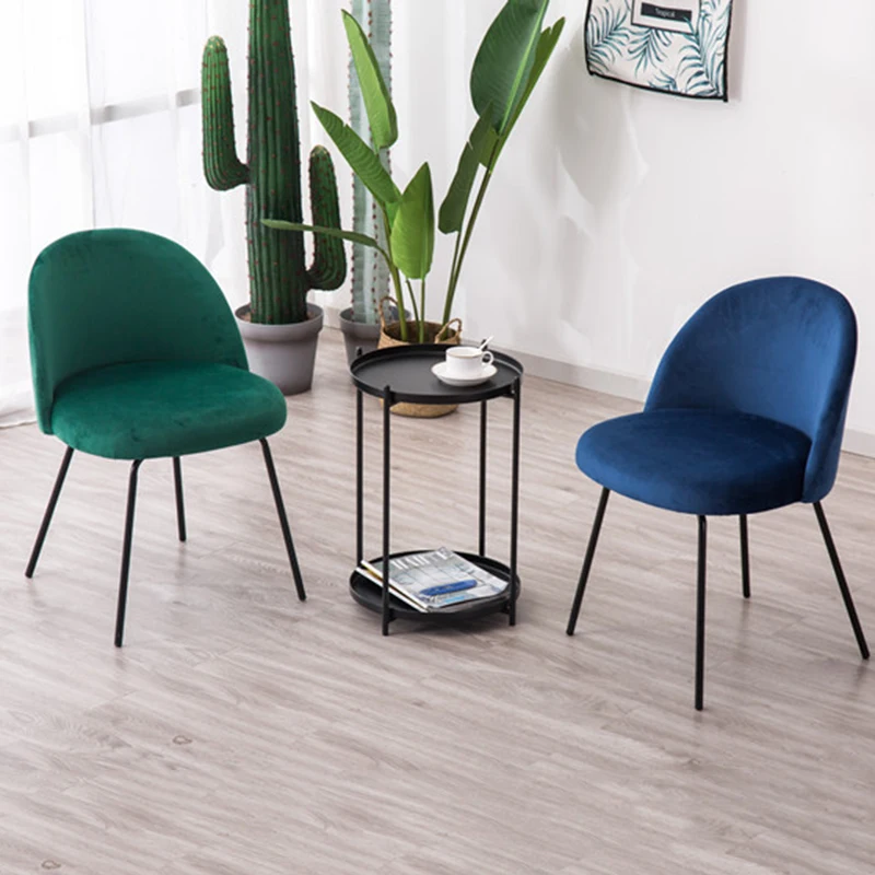 

Luxury Modern Chairs Gold Legs Nordic Ergonomic Bedroom Lounge Dining Chairs Comfortable Living Room Silla Cadeira Furniture