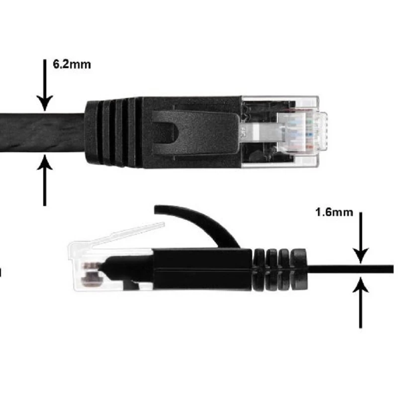 

Плоский сетевой Ethernet-Кабель UTP из чистой меди, кабель категории 6, 3 м, 10 футов, 5 м, 10 м, 15 м, 20 м, RJ45, цвет черный/белый