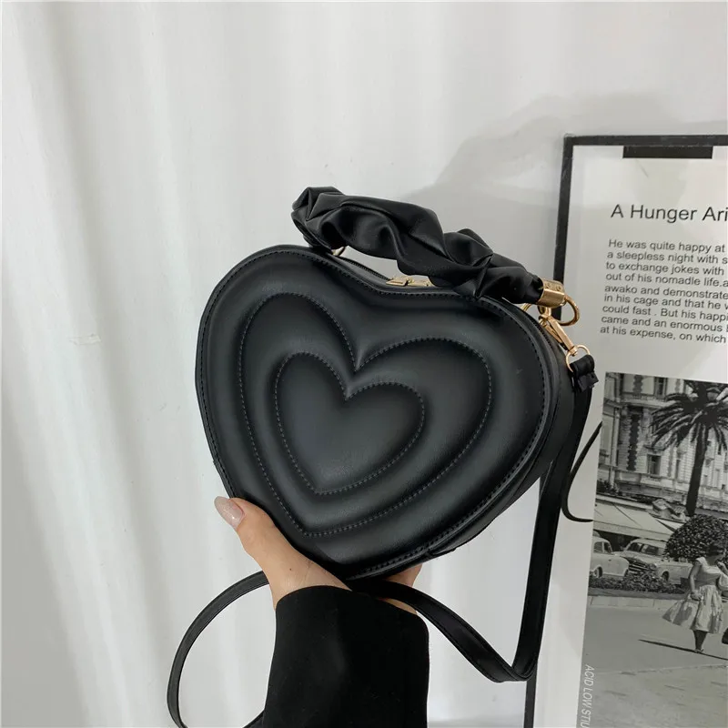 

Хит продаж 2023, летняя модная сумка TRAVEASY через плечо в форме сердца для женщин, женские сумки через плечо из искусственной кожи, винтажные повседневные ручные сумки