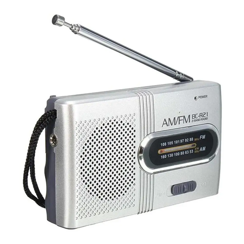 

BC-R21 Portable AM FM Radio Battery Operated Pocket Radio Longest Lasting Best Reception For Senior Home