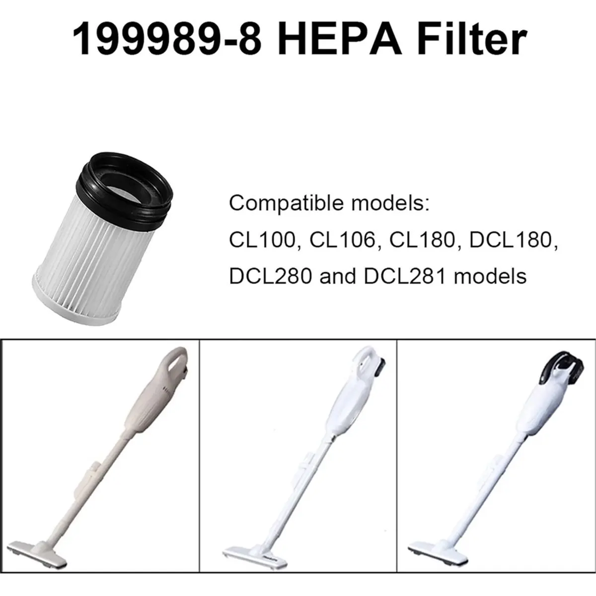Фото KSOL 199989-8 HEPA-фильтр для пылесосов моделей CL106, DCL180, DCL280 и DCL281 1914X6-2 №3