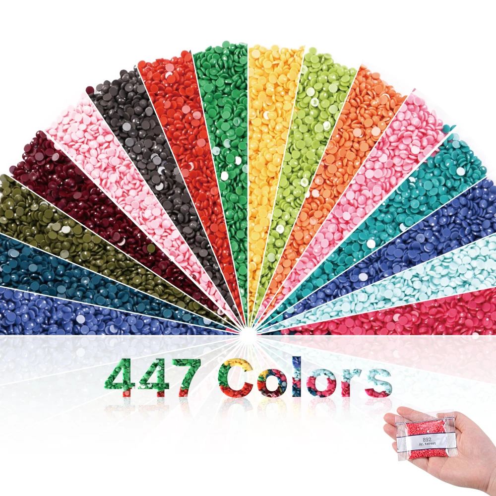 

Diamond Painting Beads Diamond Painting Accessories for Diamond 447 Colors Round Drills Dotz Accessories Art Crafts