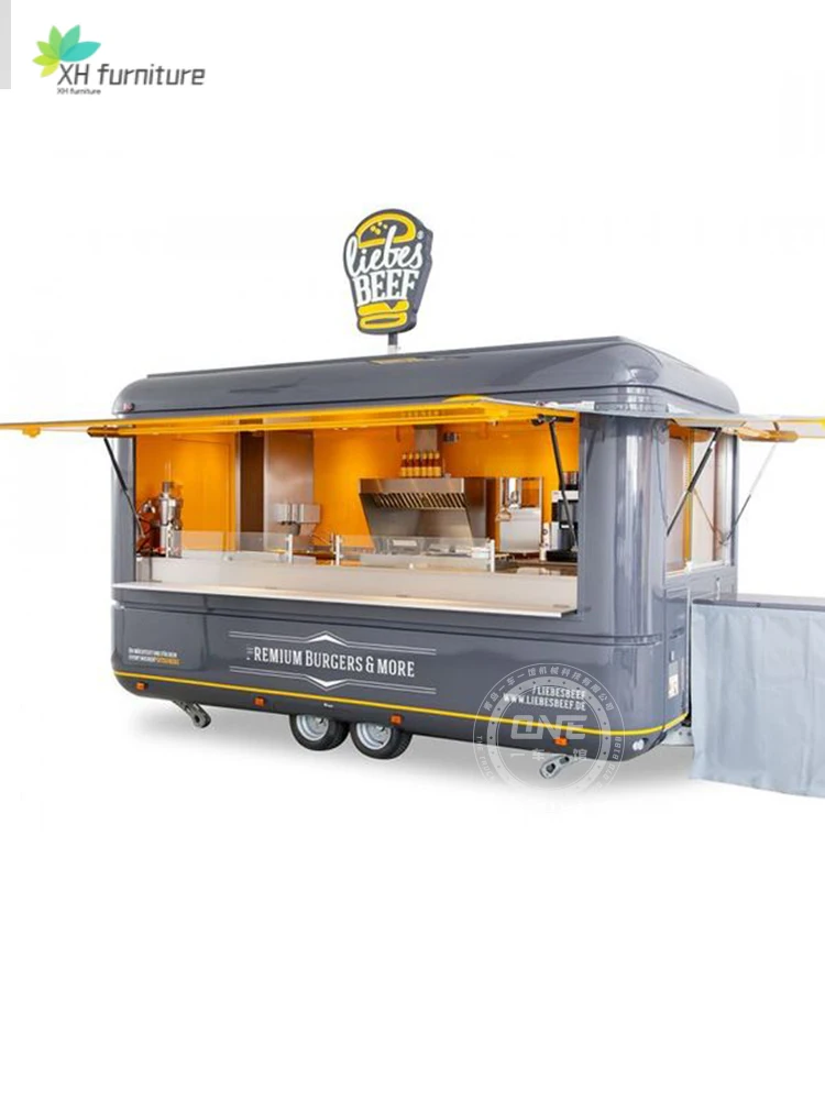 Передвижной грузовик для еды на заказ многофункциональный продажи кофе молока