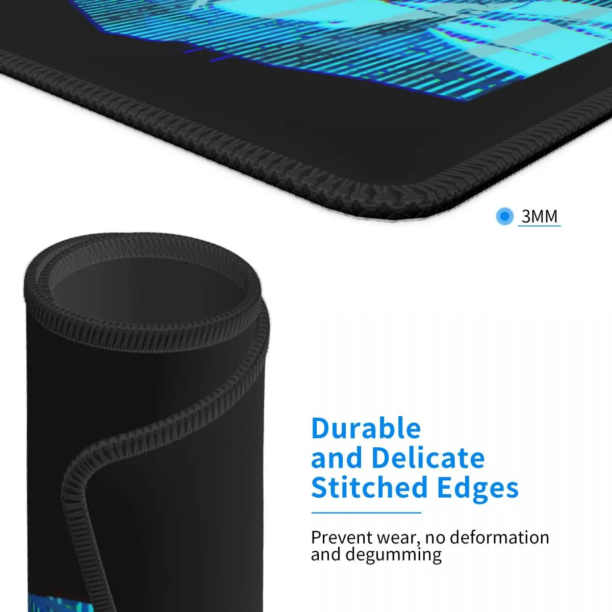 Пользовательский геймерский коврик для мыши с резиновой основой винтажный