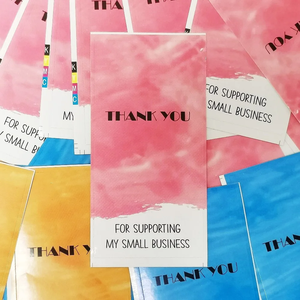 50 шт. прямоугольная Подарочная коробка герметичная наклейка поздравительные