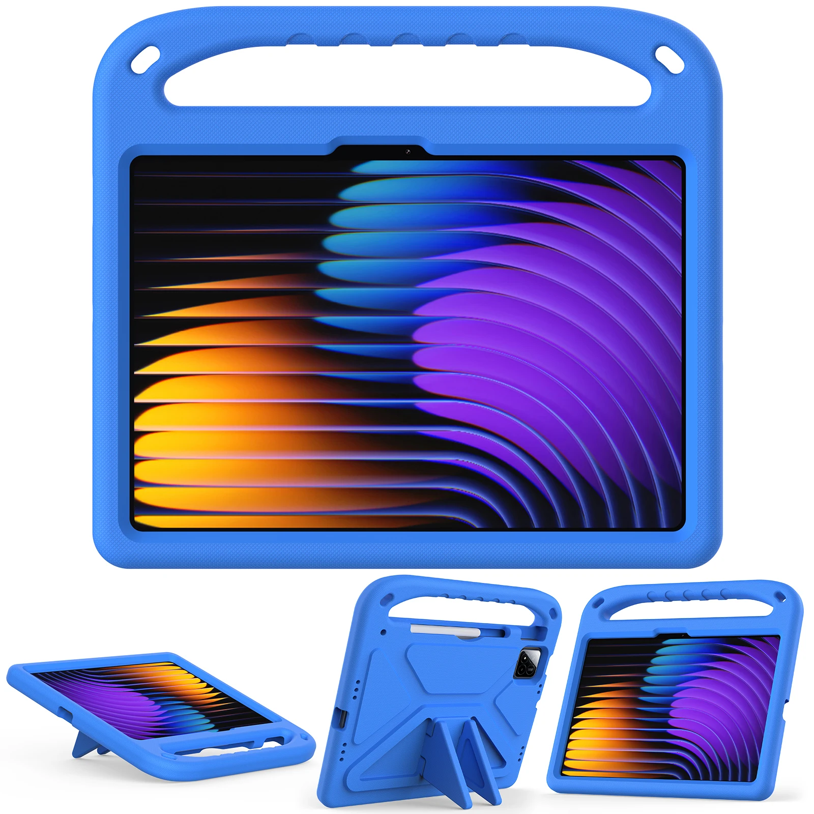 Фото Детский чехол из ЭВА для Samsung Galaxy Tab S6 Lite 10,4 2020/2022/2024 SM-P610/P615, противоударный чехол для планшета с подставкой и ручкой №2