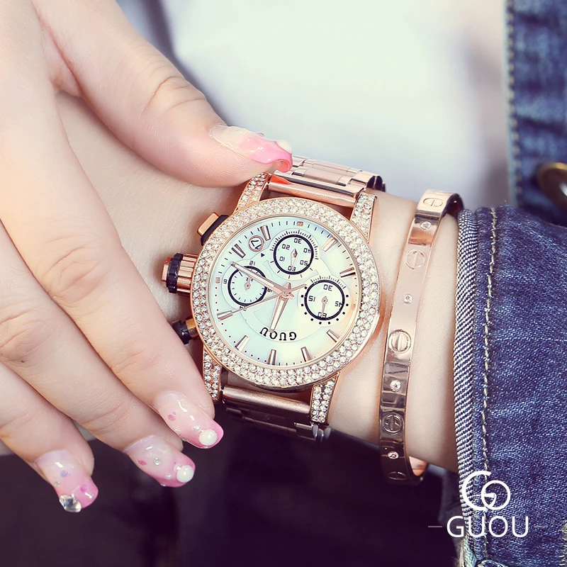 

Watches female niche fashion quartz watches watches ladies small green watches