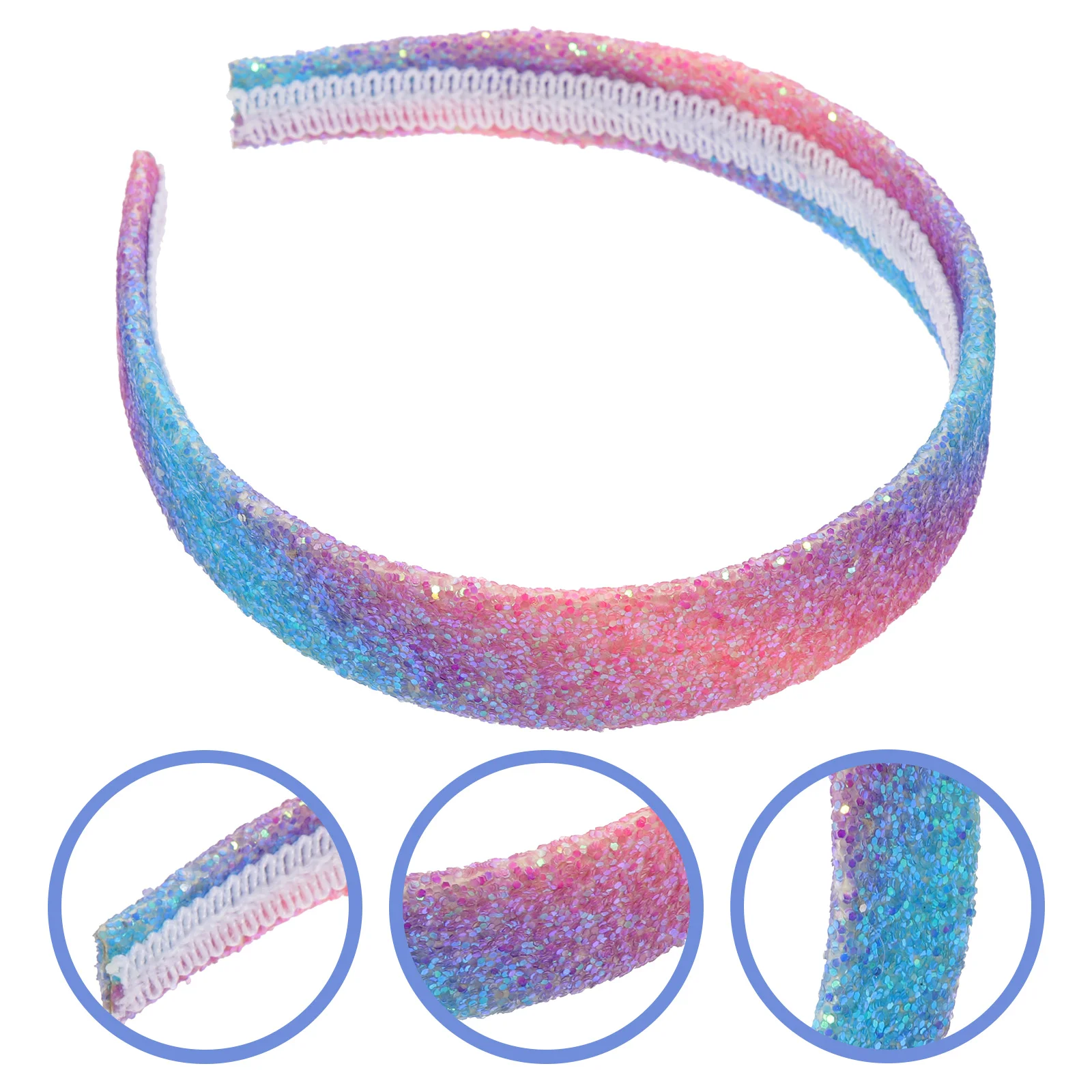 

Повязка на голову с золотыми блестками для девочек; Повязка на голову для девочек 8-12 лет; Яркие цвета; Повязка на голову для макияжа; Искусственная резинка для волос