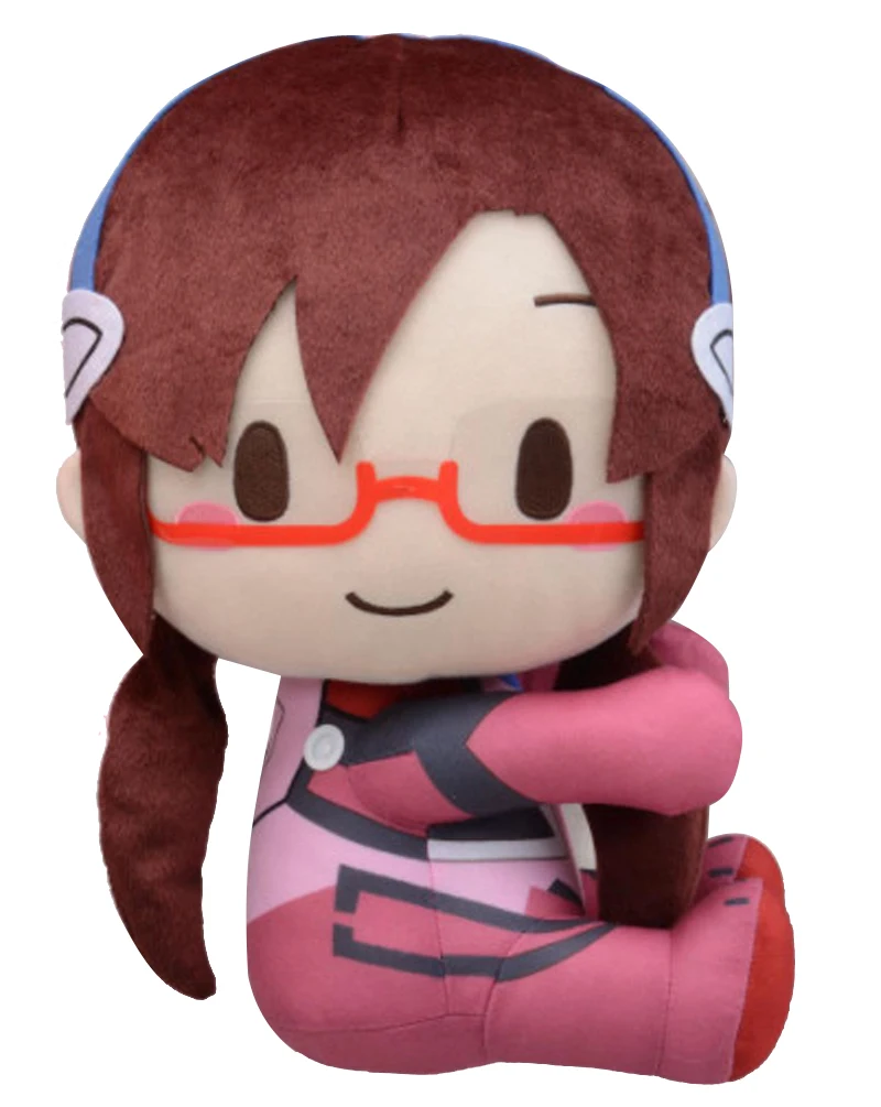 

New Cute Japan Anime Evangelion EVA Makinami Mari Illustrious Sit Down Big Plush Plushes Stuffed Pillow Doll Toy Kids Gifts 30cm