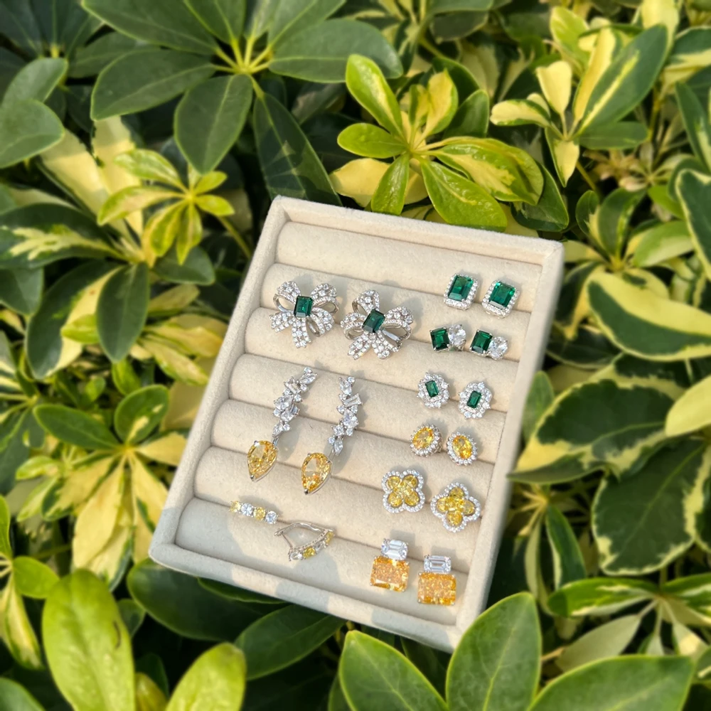 Vinregem Lab Created изумрудный цитрин высокоуглеродистый бриллиант драгоценный камень