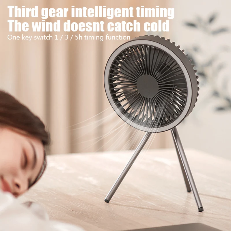 

Уличный потолочный вентилятор для кемпинга, многофункциональный домашний USB-зарядка, настольный штатив, подставка, вентилятор охлаждения воздуха с ночным дизайном