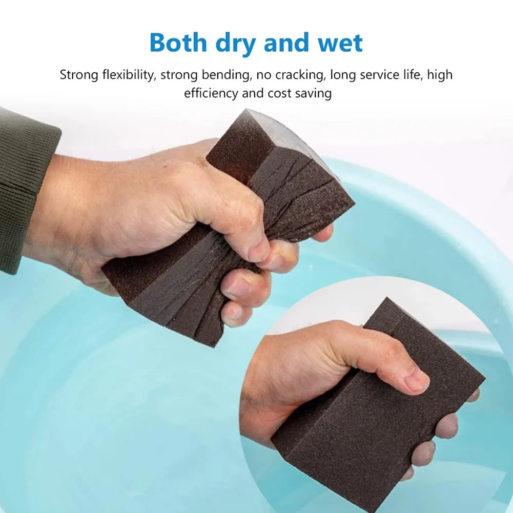 

60/80/120/210Grit Wall Grinding Sponge Sanding Block Sandpaper Paint Polished Sand Brick For Wet And Dry Polishing