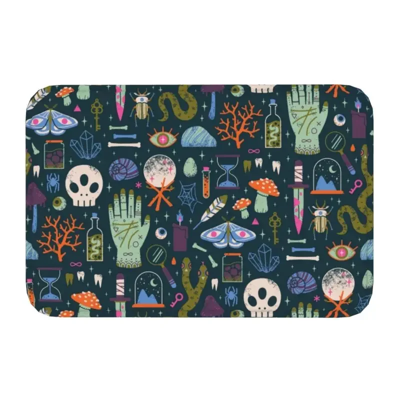 

Персонализированный Придверный коврик с рисунком ведьмы на Хэллоуин, волшебный Придверный коврик для кухни, ванной, спальни, коврик 40*60 см
