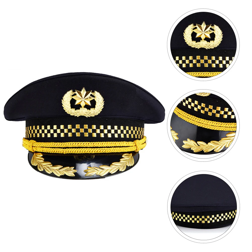 Шляпа с большими полями Униформа авиационные шапки костюмы для косплея