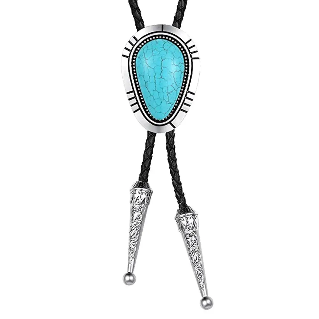 

Западный Боло Галстук Кожаный Галстук Zink модное ожерелье из сплава Boy вечерние подарки