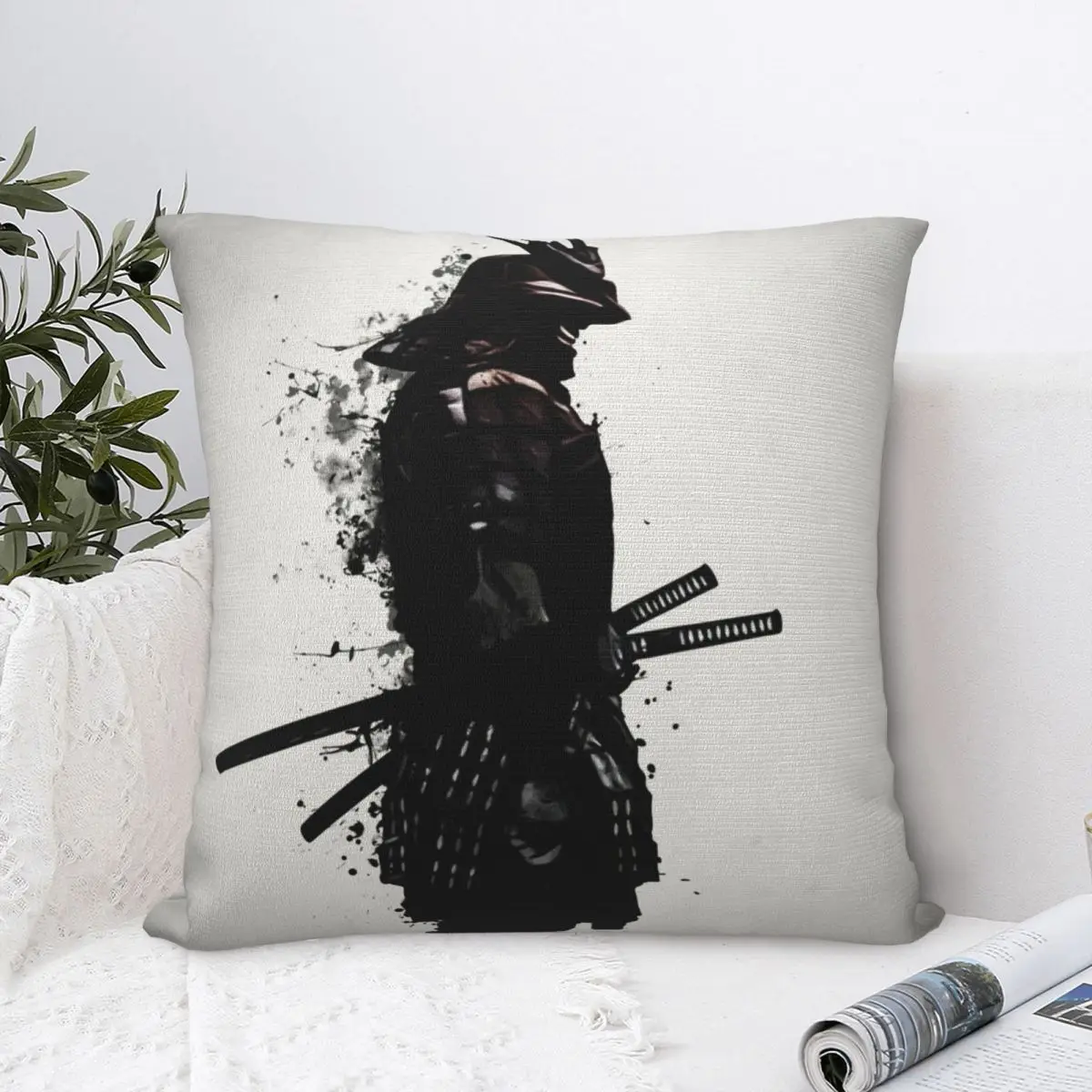 

Armored Samurai Square Pillowcase Cushion Cover Comfort Pillow Case Polyester Throw Pillow cover For Home Sofa Living Room
