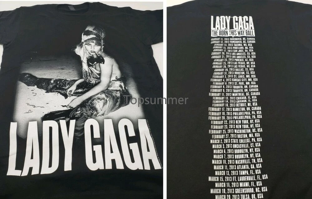 

2012 Lady Gaga The Born This Way Ball Tour Official Adult Unisex T-Shirt