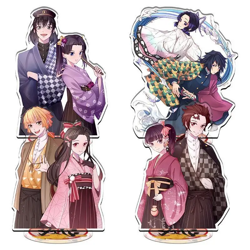 

Anime Demon Slayer Kimetsu No Yaiba Acrylic Figure Kamado Nezuko Rengoku Stand Model Plate Desk Decor Toy Fans Gift For Friend
