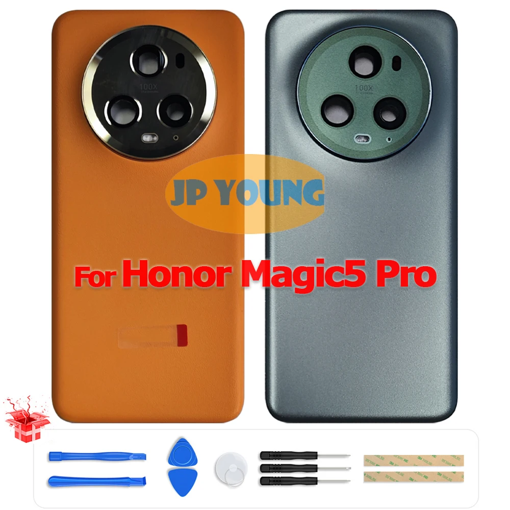 Фото Оригинальная задняя крышка-корпус из стекла с линзой камеры для Honor Magic5 Pro PGT-AN10, PGT-N19 - Замена №1