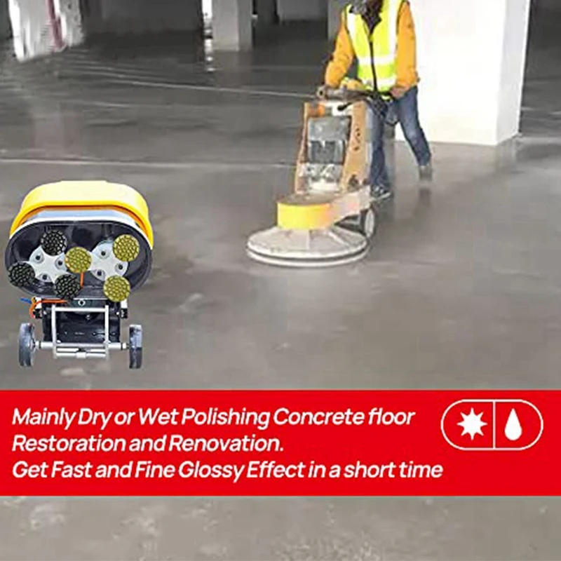 6 шт. алмазные накладки для полировки пола