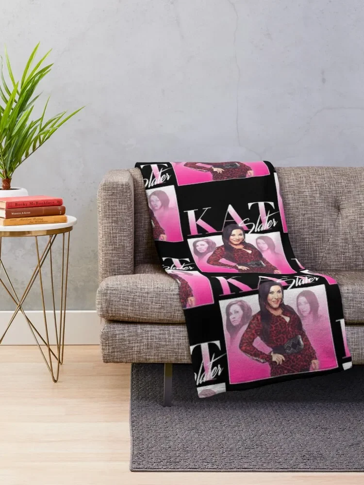 Kat slater незаменимая Футболка плед одеяло флейф большой Полярный аниме Роскошные