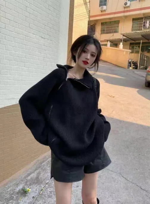 

Women's classic Western style fashion loose soft sweater