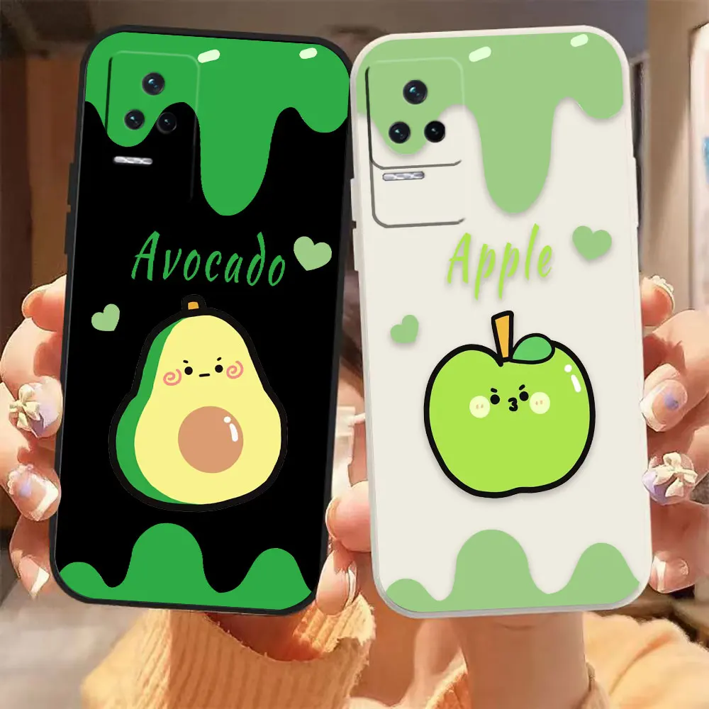 

Cartoon Avocado Apple Phone Case For Redmi K60E K60 K50 K40S K40 K30 K20 12C 10C 9A 9 8 10X 10A 10 Pro 4G 5G Gaming Case Fundas