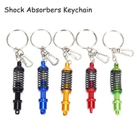cool shock absorber alloy car part adjustable coilover spring key ring keyring keychain
