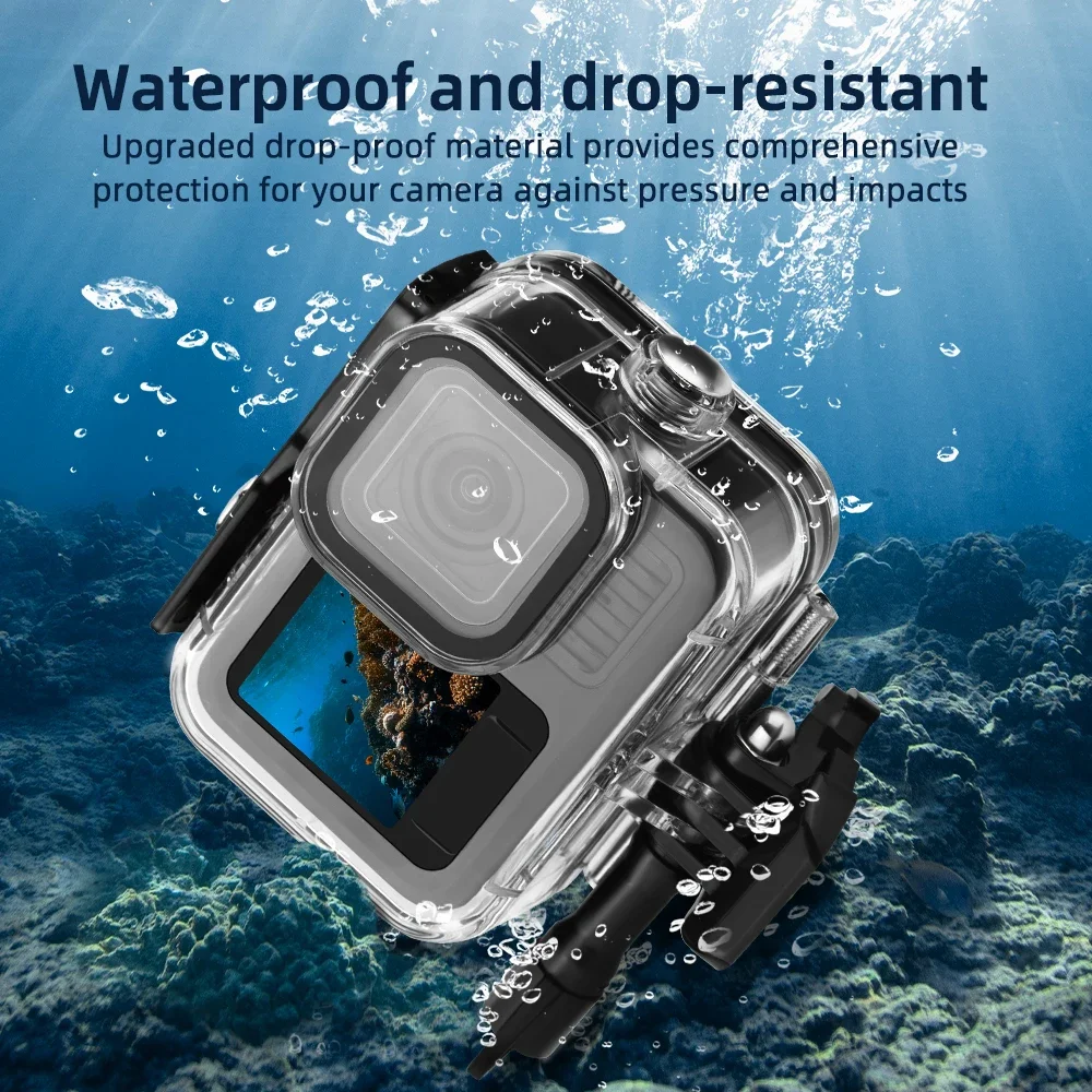 Фото Flymile 60 м водонепроницаемый чехол для камеры Gopro 13, защитный чехол для серфинга/плавания/дания, аксессуары для подводной фотографии №3