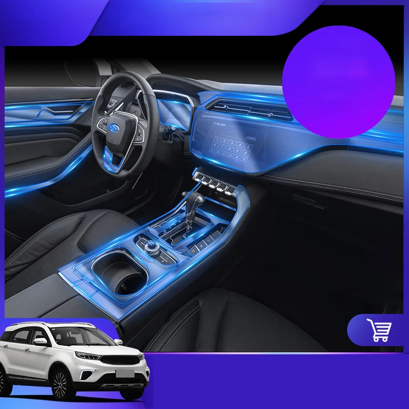 

Lsrtw2017 TPU Transparent Car Interior Central Control Protective Film for Ford Territory 2019 2020 Interior Accessories