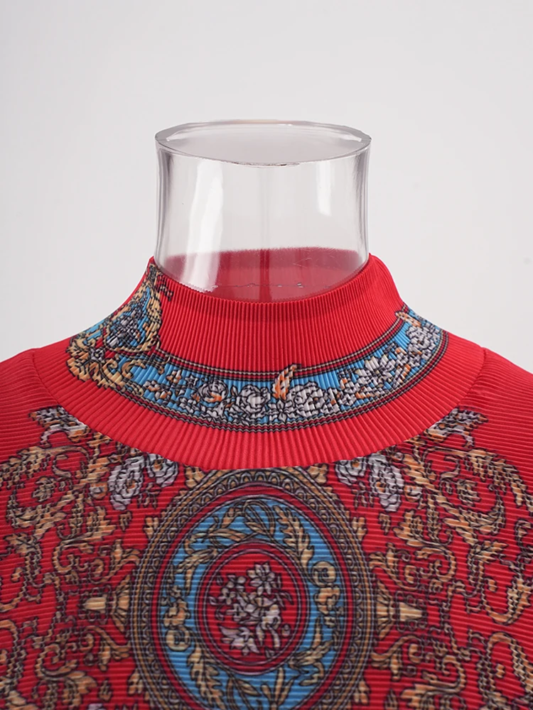 LANMREM Высококачественный плиссированный комплект из 2 предметов женские топы