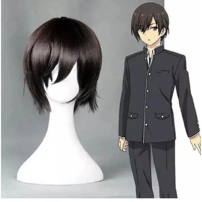 Парик для косплея термостойкий коричневого цвета