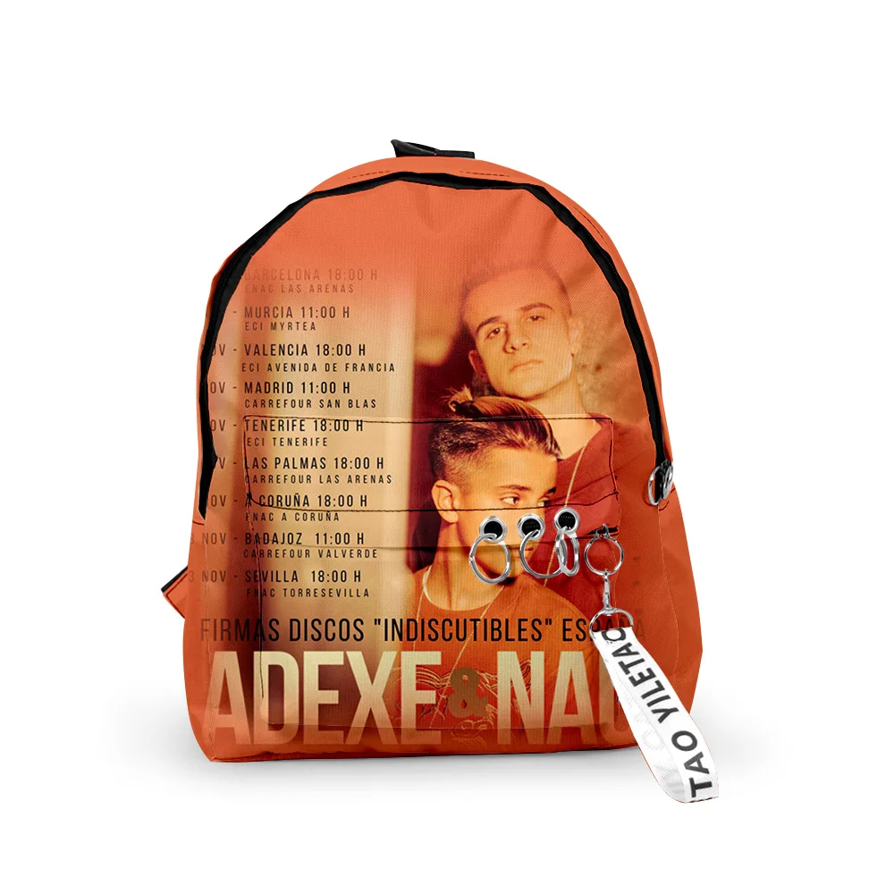 

Harajuku Novelty Adexe & Nau School Bags Notebook Backpacks Boys/Girls 3D Print Oxford Waterproof Key Chain Small Travel Bags