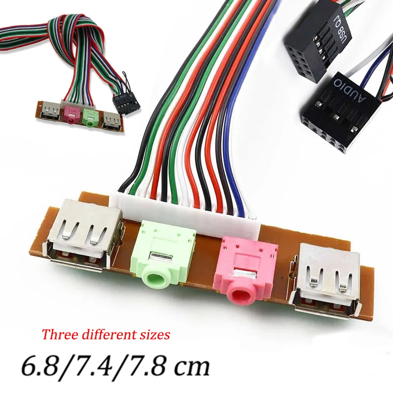 USB-кабель для наушников и микрофона 6 8/7 4/7 8 см 1 комплект