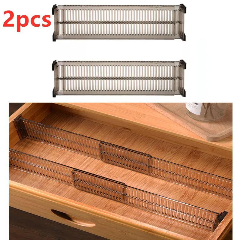 

2Pcs Adjustable Drawer Separator Divider DIY Socks Closet Storage Organizer Division Board Clapboard Organizers Accessories