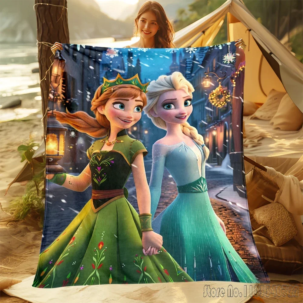 Одеяло детское флисовое с 3D-принтом Холодное сердце