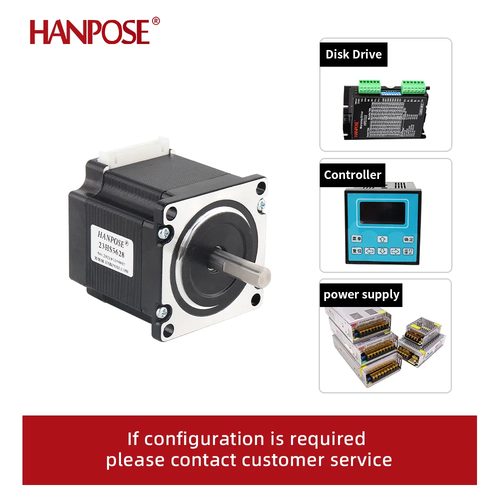 Шаговый двигатель Nema23 23HS5628 57 2.8A 126N.CM с приводом TB6600 9-42 В постоянного тока для ЧПУ и