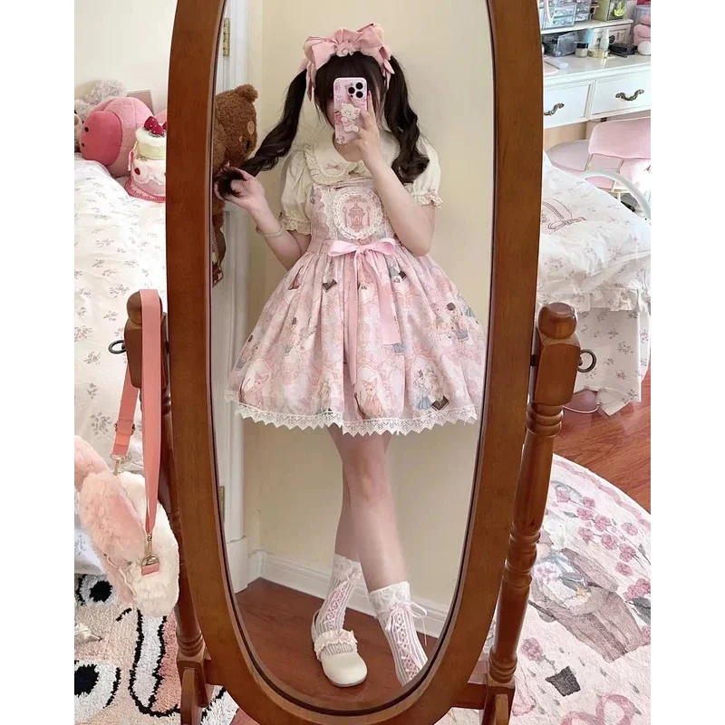 Японская мода в стиле Харадзюку платья &quotЛолита&quot милая принцесса женское