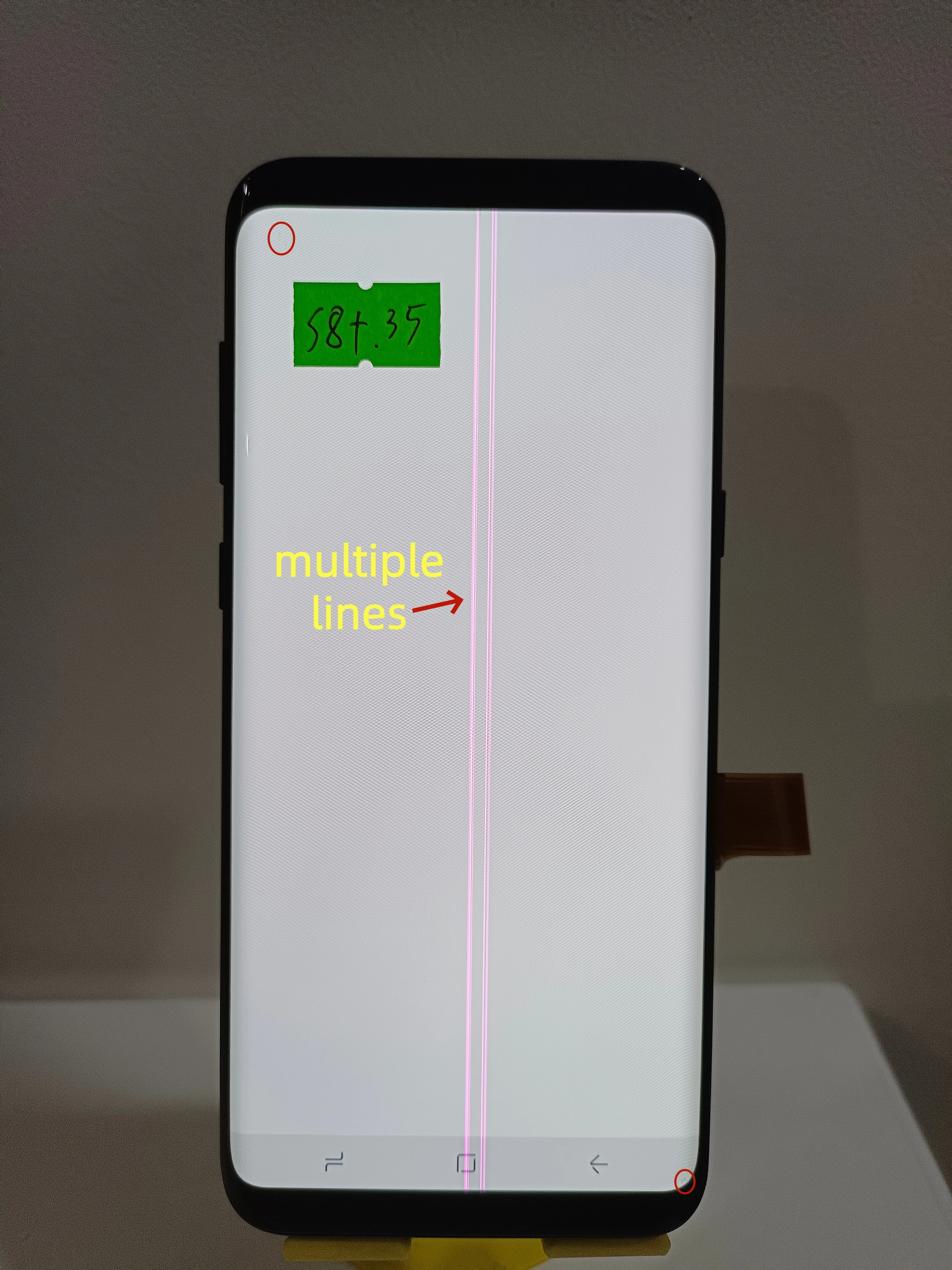 Фото 100% протестированный AMOLED-дисплей для Samsung Galaxy S8+ S8 Plus 6.2 дюйма G955 G955F, сенсорный экран, дигитайзер, ЖК-дисплей с дефектами №3