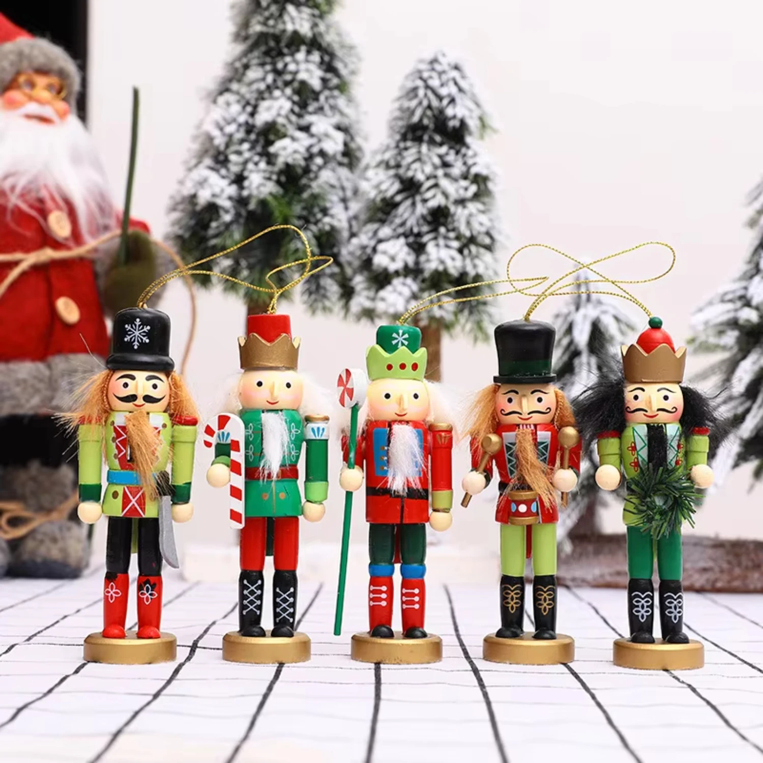 Tendance 2024 Navidad Щелкунчик ремесло украшение для рождественской елки солдаты