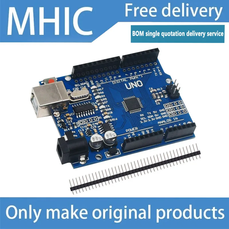 

Макетная плата XTJduino UNO R3, микроконтроллер ATmega328P, улучшенная версия, обучающая плата управления, 1 шт./лот