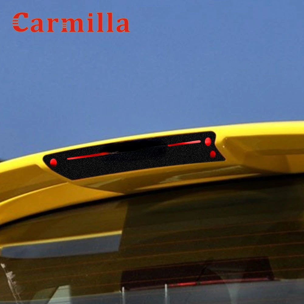 Carmilla 1 шт. наклейка из углеродного волокна на задние стоп-сигналы защитная