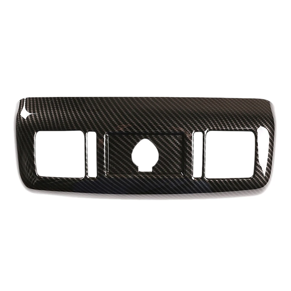 

Rear Row Air Conditioning Vent Outlet Cover Trim Anti-Kick Protective Cover for Toyota Tundras 2007-2021 Carbon Fiber