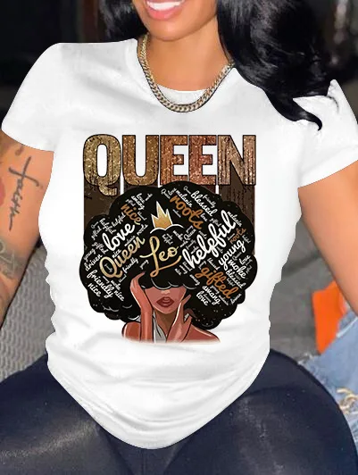 

Fashion trend new T-shirt cute pattern printing women's T-shirt casual Harajuku round neck women's T-shirt