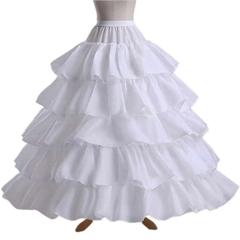 

Wedding Ruffle 4 hoops crinoline petticoats puffy underskirt underneath dress bouffant petticoat
