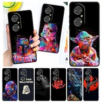 star wars dark samurai for huawei p50 p40 p30 p20 lite 5g pro nova 5t y9s y9 prime y6 2019 black soft cover phone case