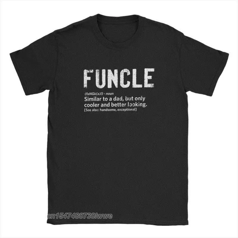 Funcle Fun Uncle Definition Humorous Crewneck 2022 Unique Designer Guys T-Shirt Niece Nephew Gift Tees Tops For Men Clothes