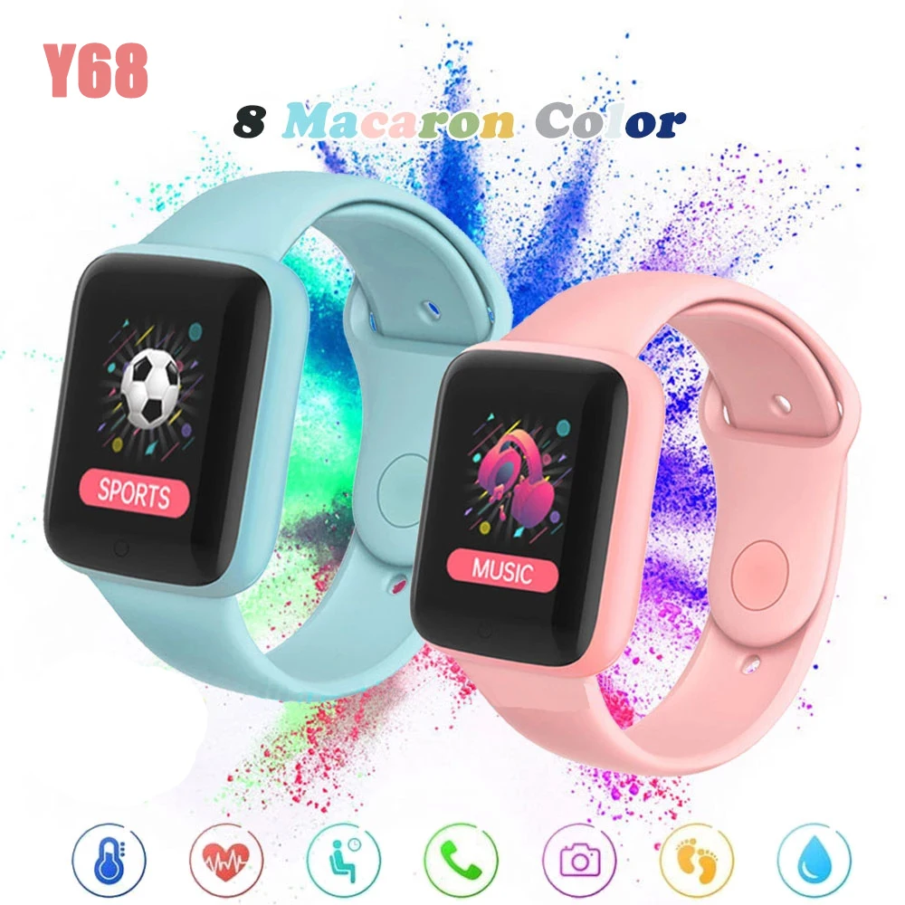 

Y68 Pro Smart Watch Relogio Inteligente Smart Bracelet Heart Rate Monitor Digital Smartwatch D20 Pro Relogio Masculino D20s Y68S